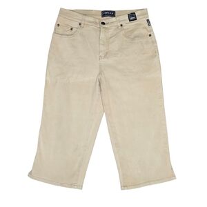 Versace Light Tan Cropped Pants 100% Cotton Y2K from 2000